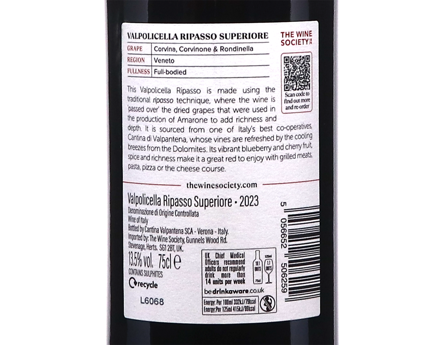 The Society's Valpolicella Ripasso 2023