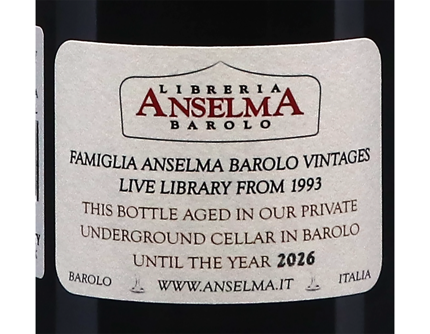 Barolo FamigliaÂ AnselmaÂ 1999
