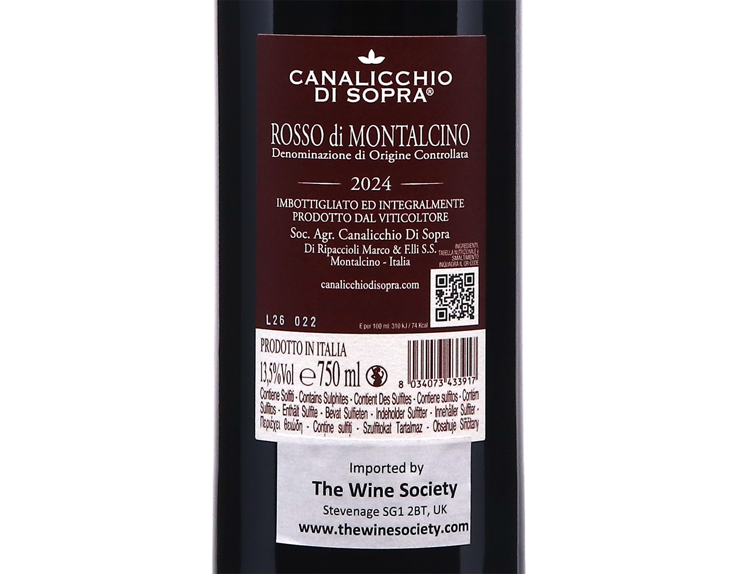 Rosso di Montalcino Canalicchio di Sopra 2024
