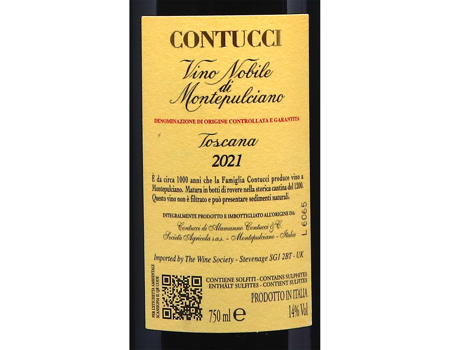 Vino Nobile di Montepulciano Contucci 2021
