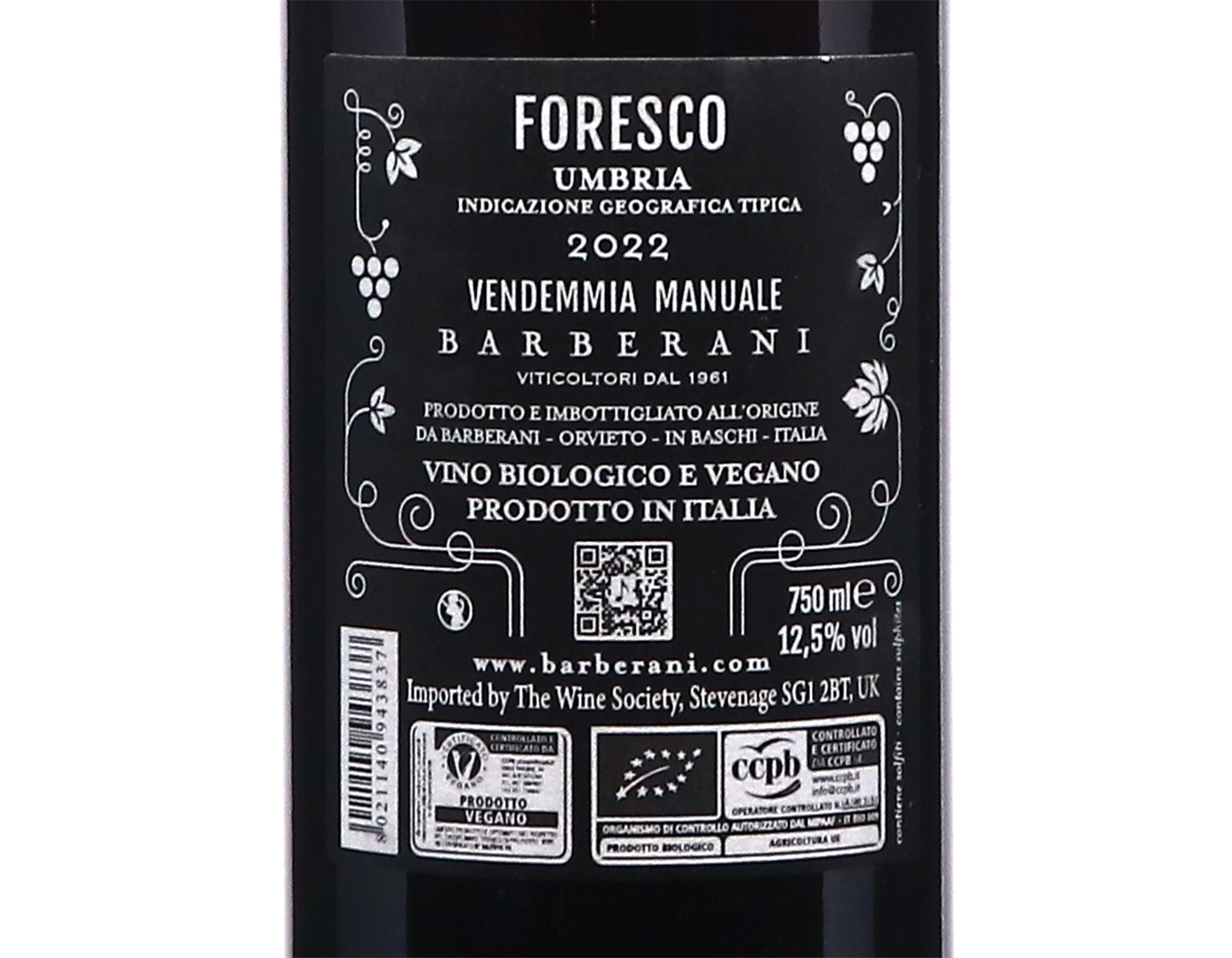 Foresco Umbria Barberani 2022 ORGANIC