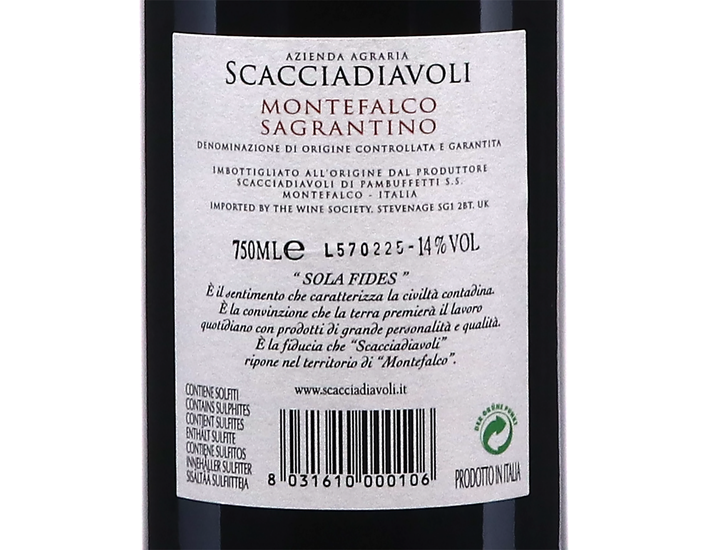 Montefalco Sagrantino Scacciadiavoli 2021