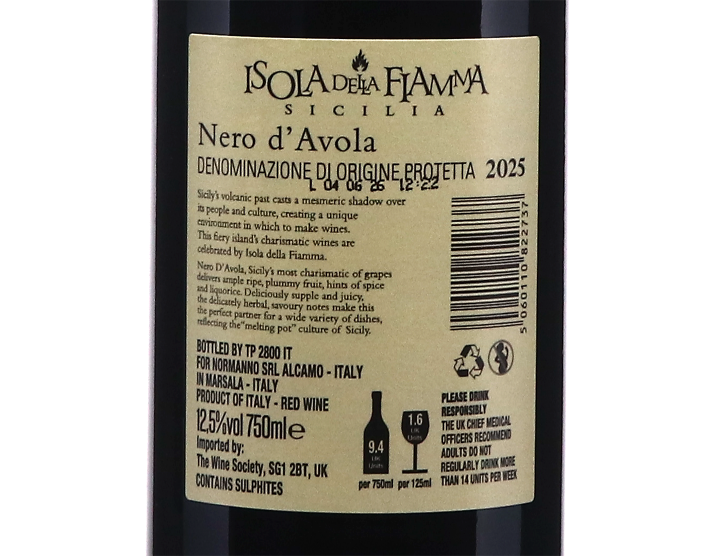 Isola della Fiamma Nero d'Avola 2025