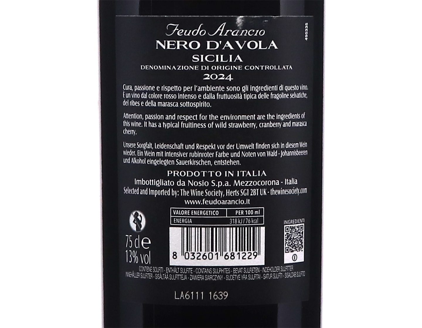 Feudo Arancio Nero d'Avola 2024