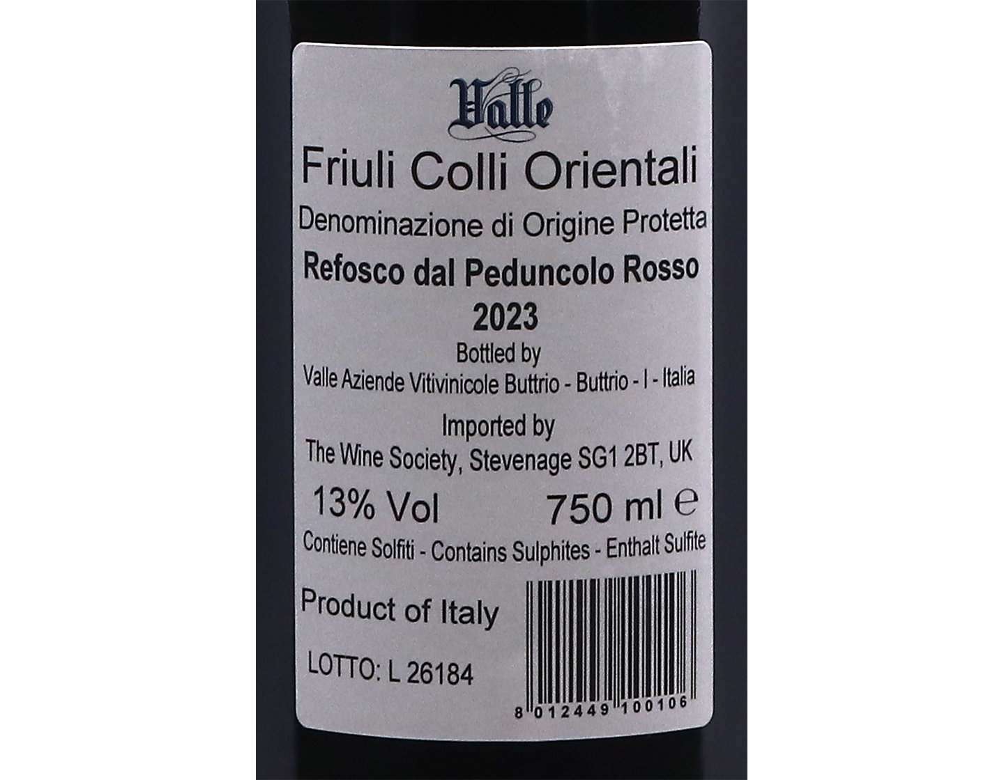 Valle Refosco Colli Orientali 2023