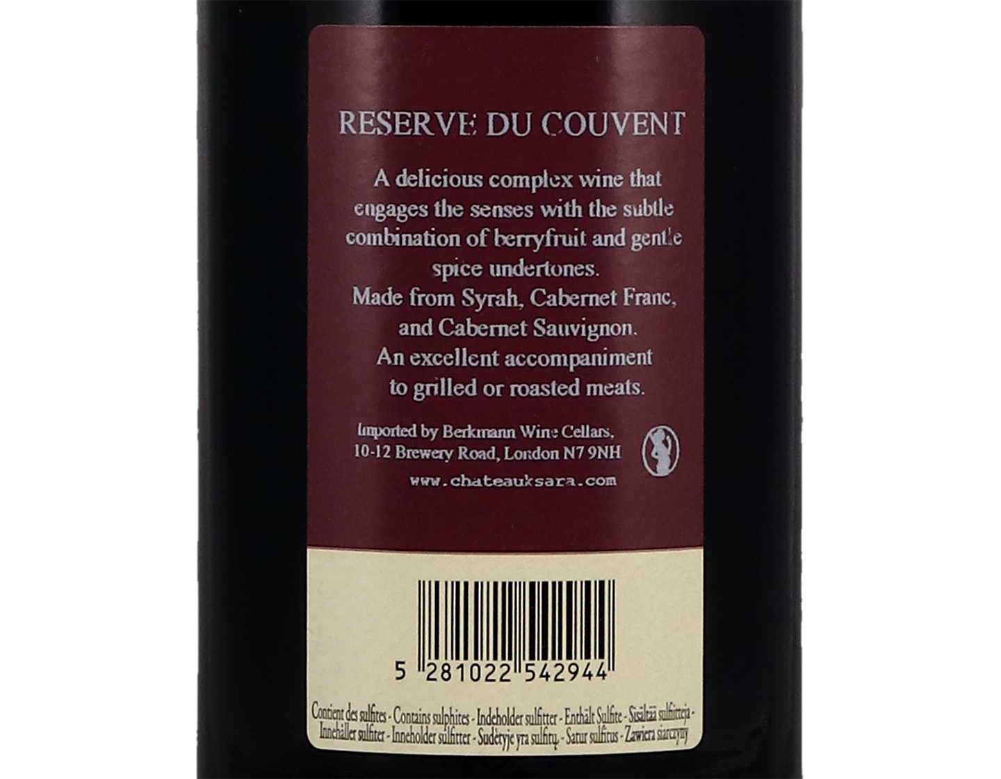 Chateau Ksara Reserve du Couvent 2019