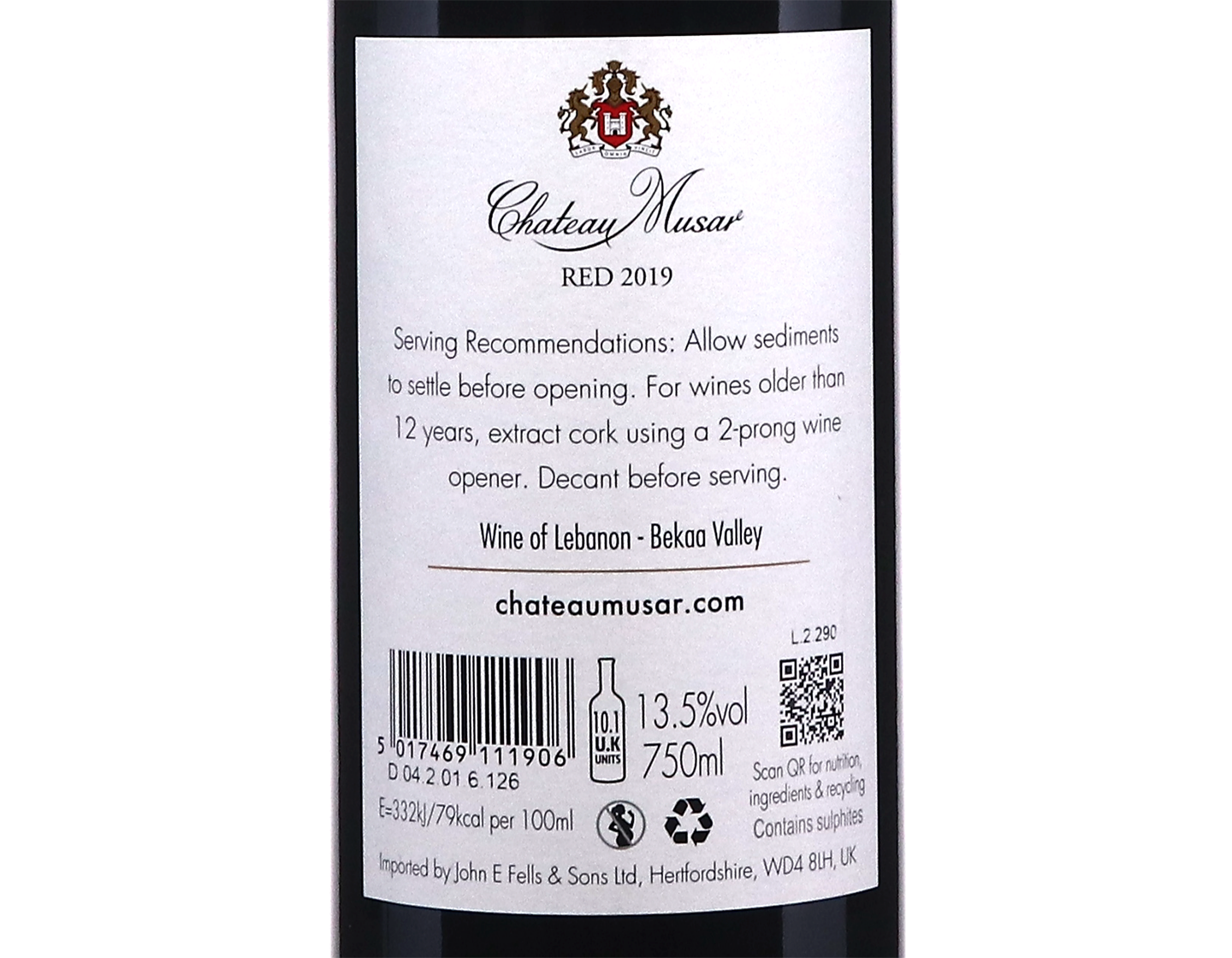 Chateau Musar 2019