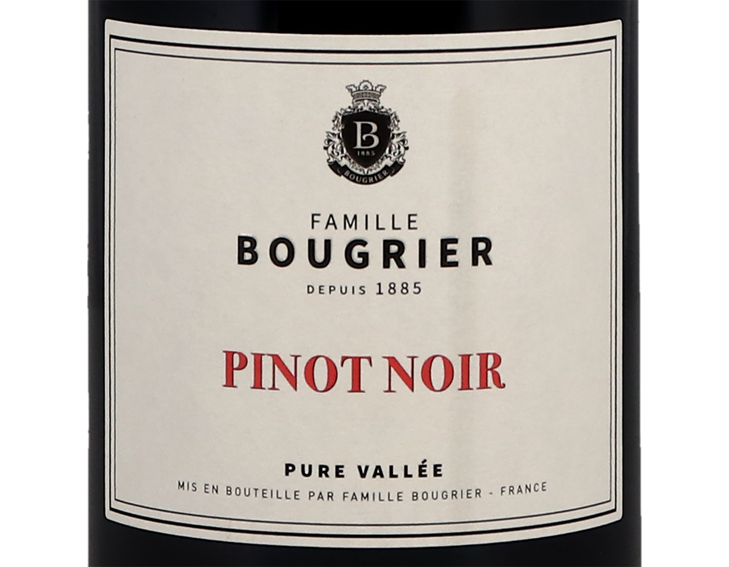 Pinot Noir Pure Vallee Vin de France Famille Bougrier 2022