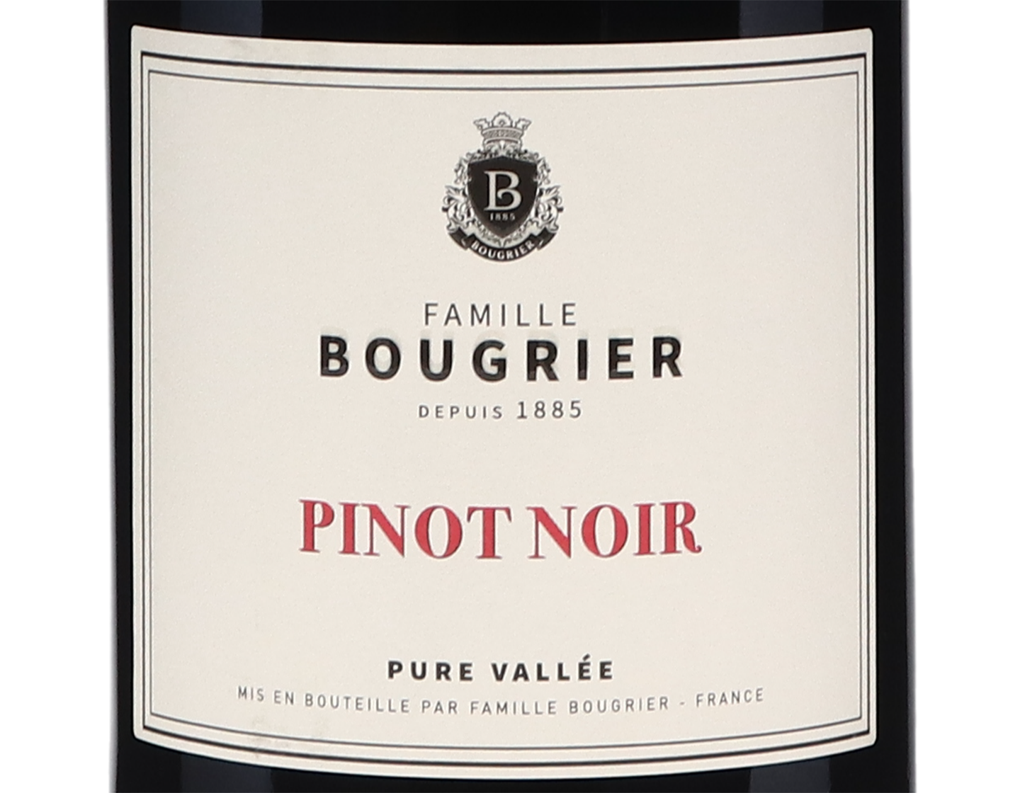 Pinot Noir Pure Vallee Vin de France Famille Bougrier 2022