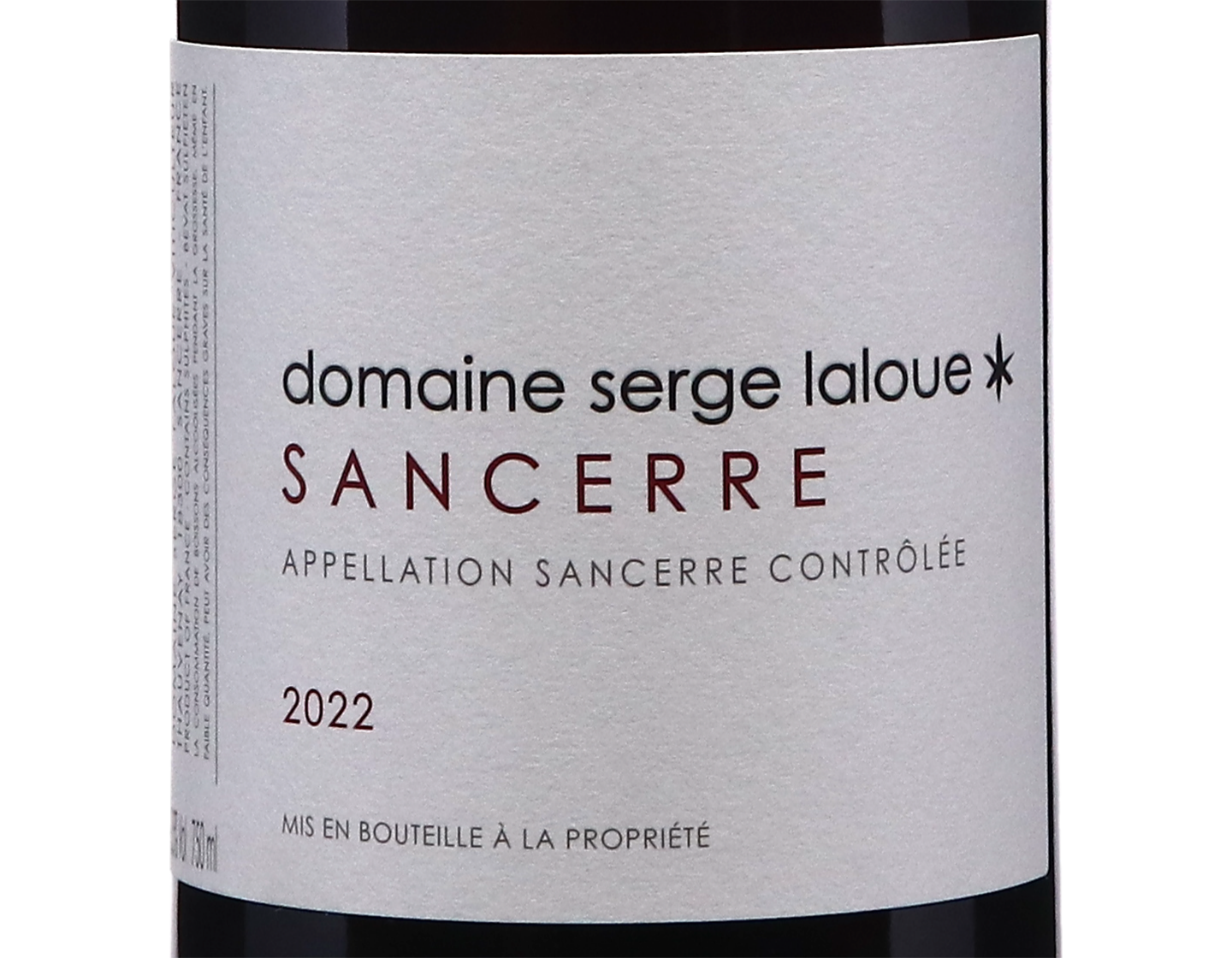 Sancerre Rouge Domaine Serge Laloue 2022