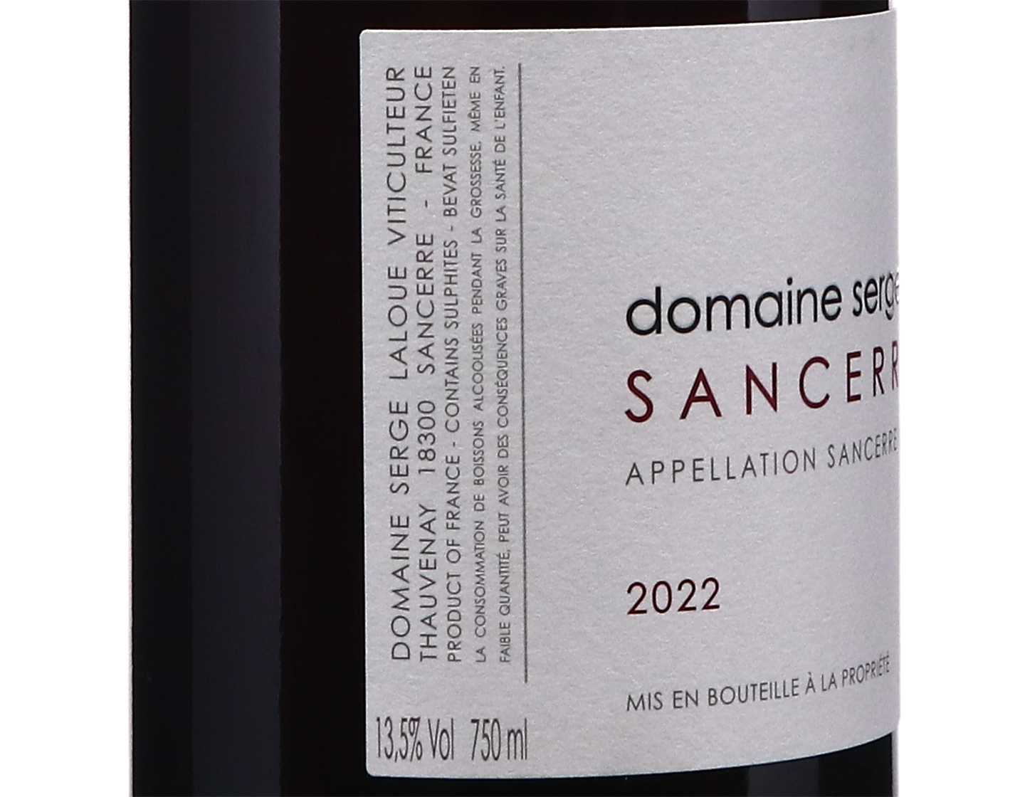 Sancerre Rouge Domaine Serge Laloue 2022