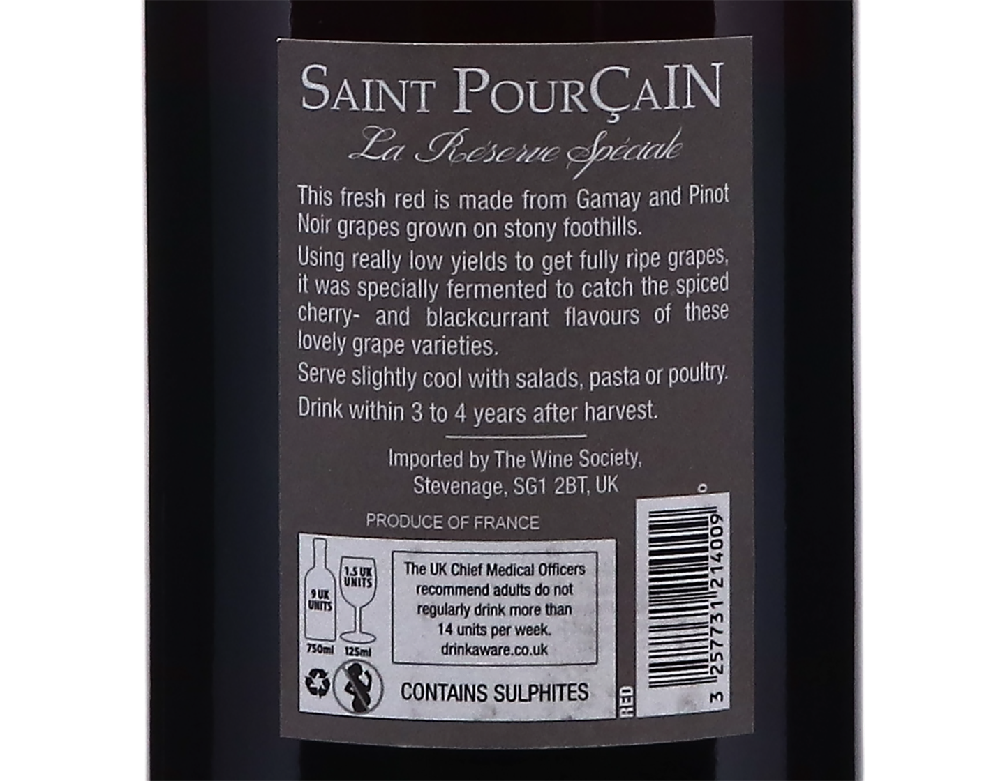Saint Pourcain Rouge Reserve Speciale Vignerons de Saint Pourcain 2021