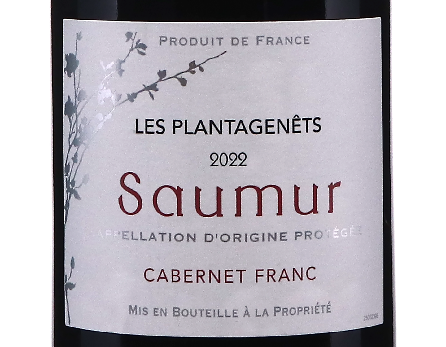 Saumur Rouge Les Plantagenets 2022