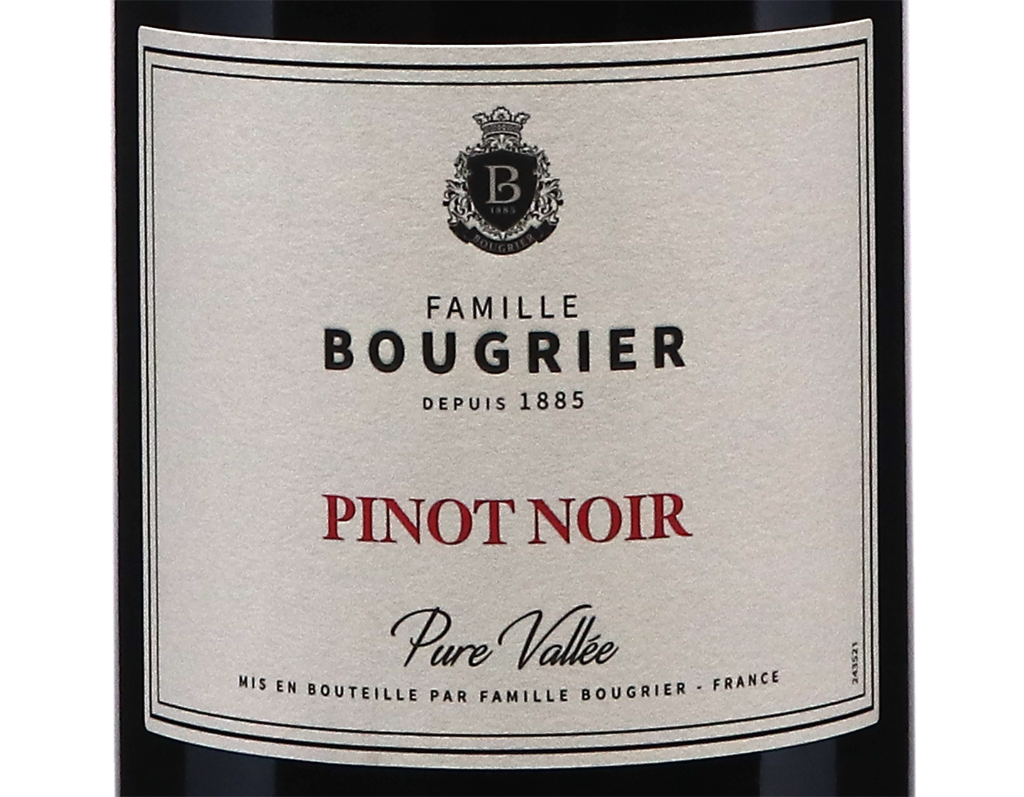 Pinot Noir Pure Vallee Vin de France Famille Bougrier 2023
