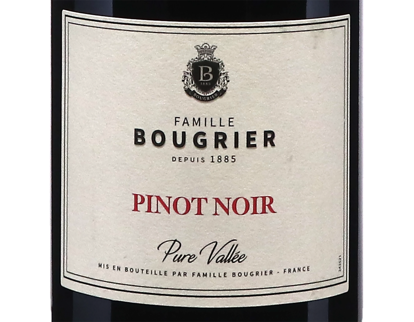 Pinot Noir 'Pure Vallée', Vin de France, Famille Bougrier 2024