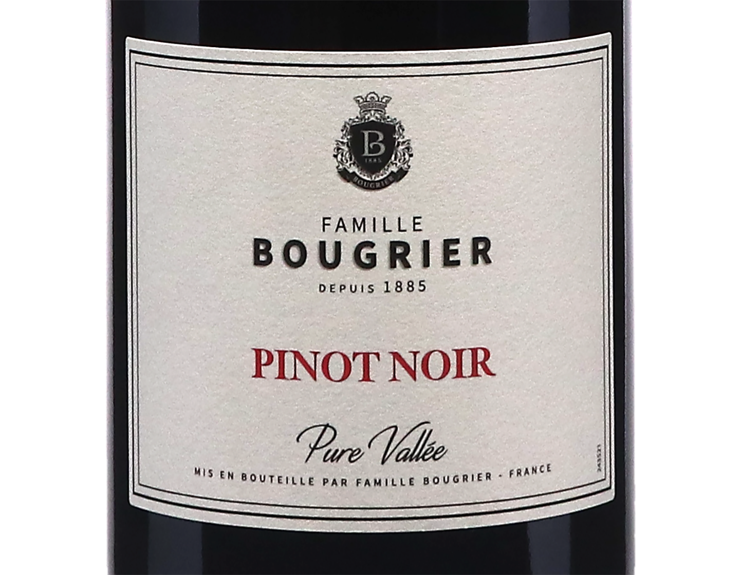Pinot Noir ‘Pure Vallée’, Vin de France, Famille Bougrier 2024