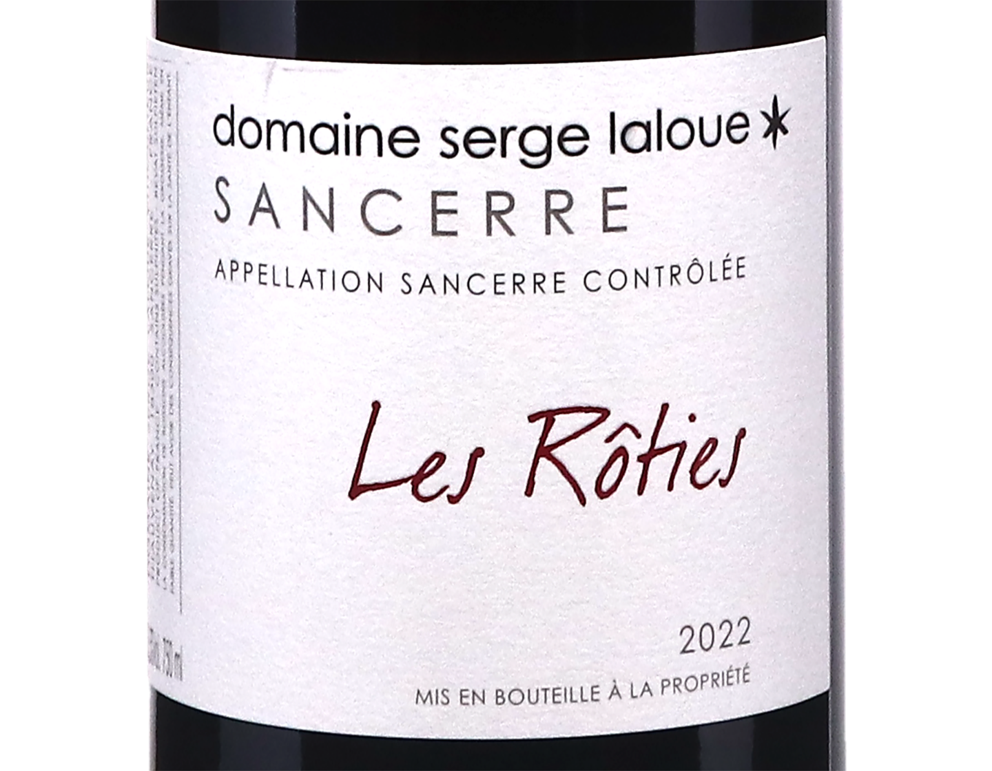 Sancerre Rouge Les Roties Laloue 2022