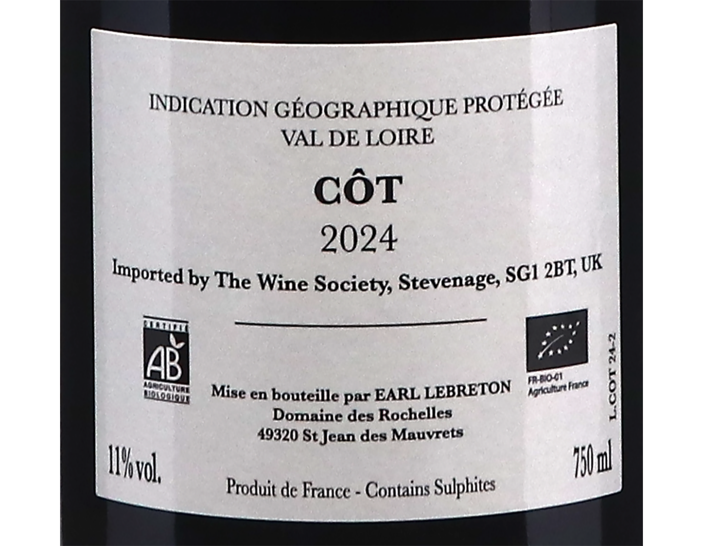 Mal O Bec Malbec Domaine de Rochelles 2024