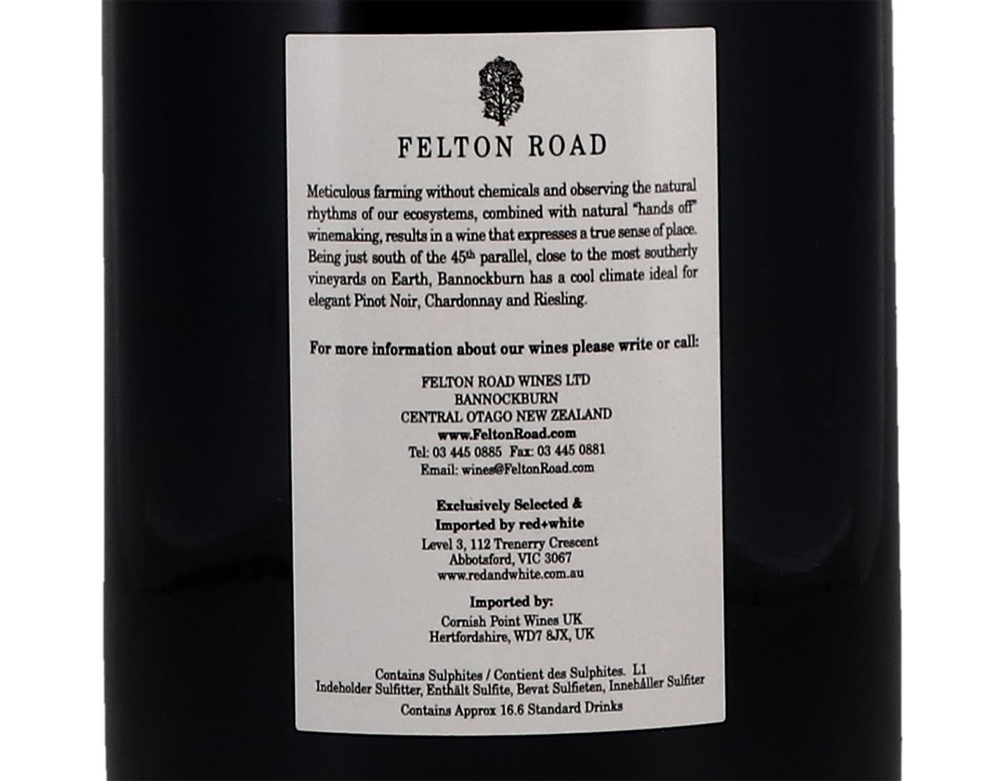 Magnum of Felton Road Bannockburn Central Otago Pinot Noir 2020