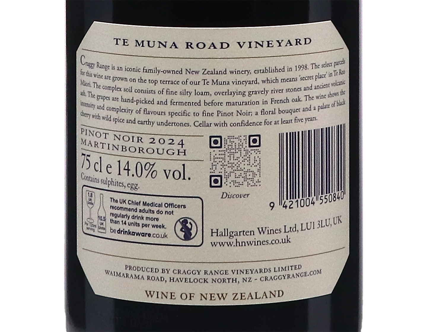 Craggy Range Te Muna Road Martinborough Pinot Noir 2024