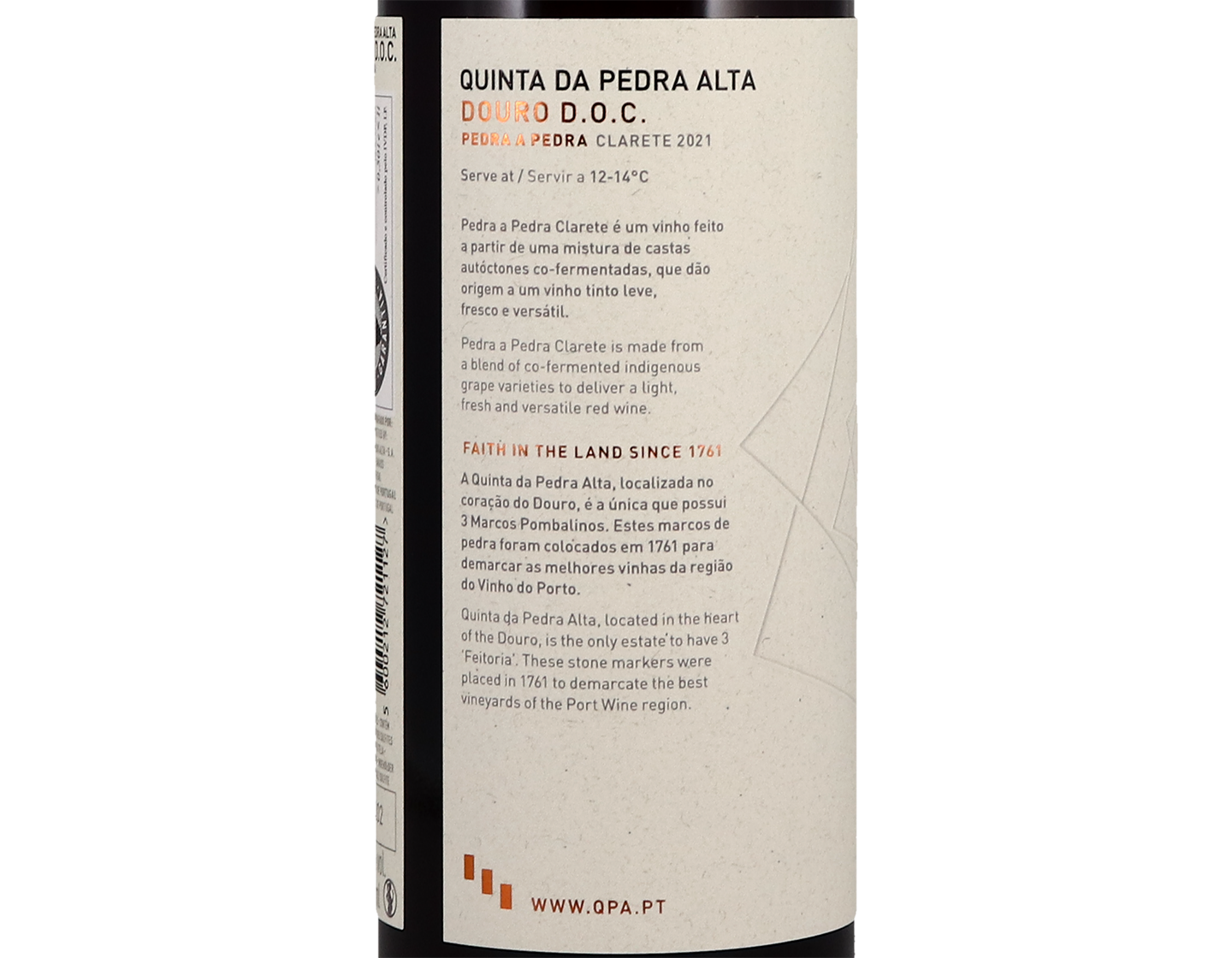 Quinta da Pedra Alta Pedra a Pedra Clarete Douro 2021