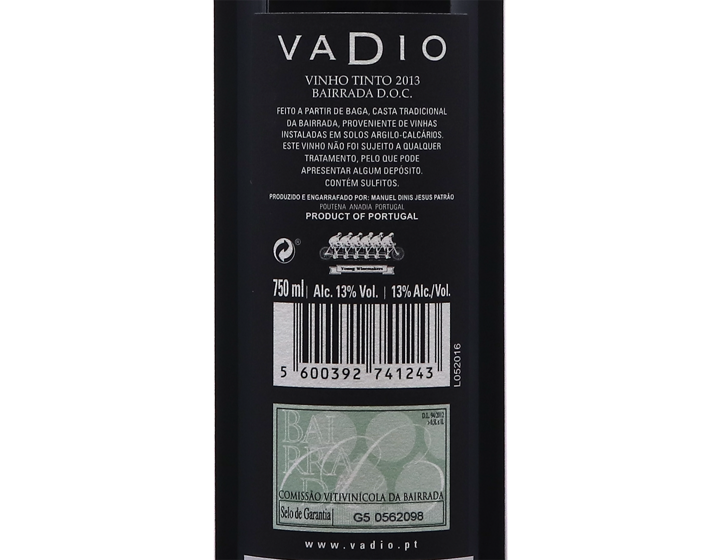 Vadio Library Release Bairrada Tinto 2013