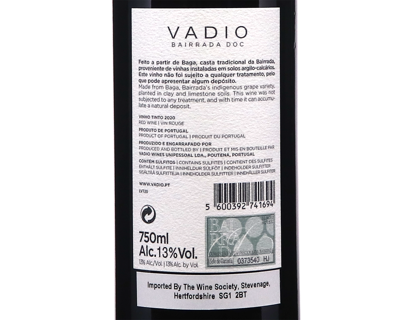 Vadio Bairrada Tinto 2020