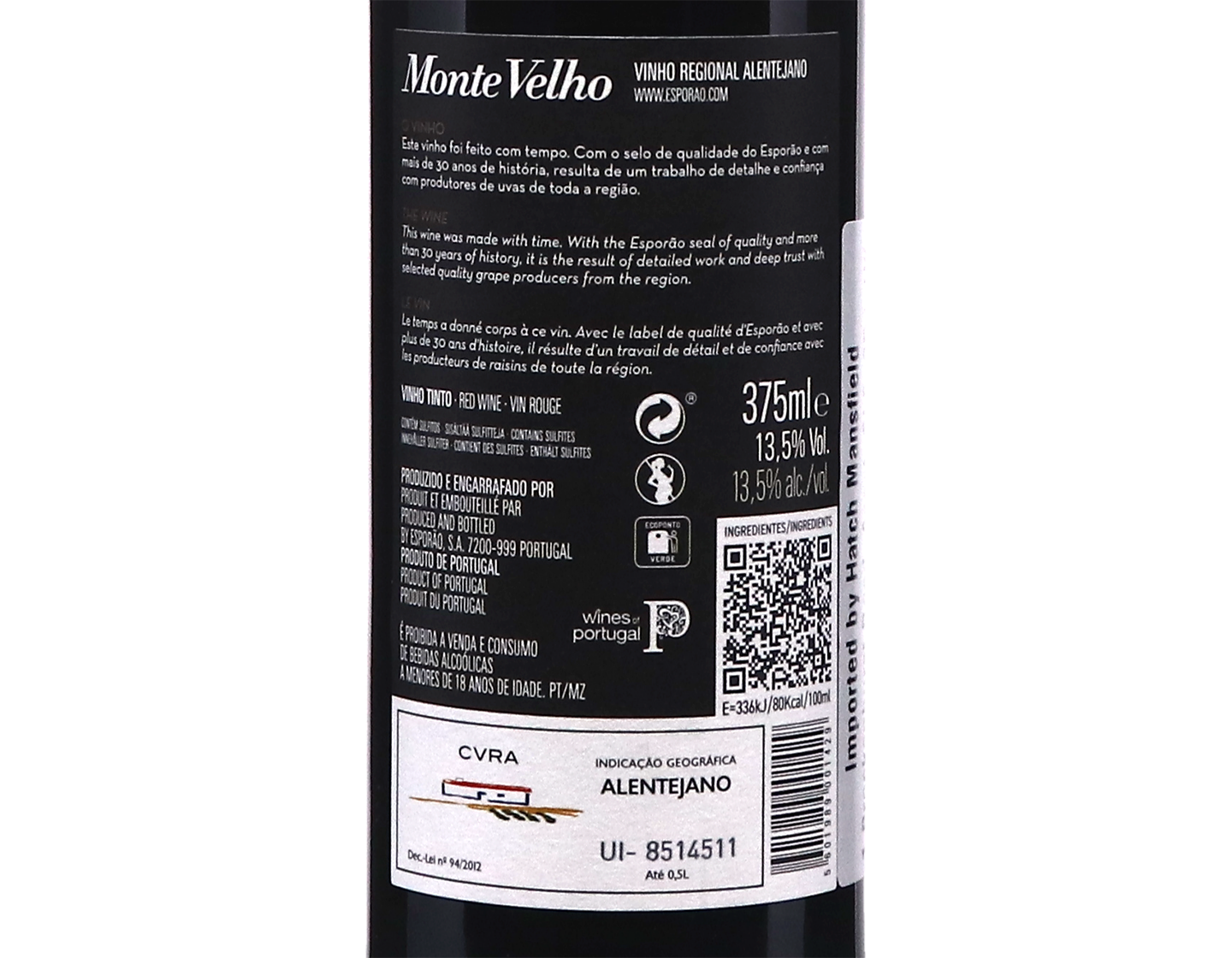 Half bottle of Esporão Monte Velho, Alentejano 2023