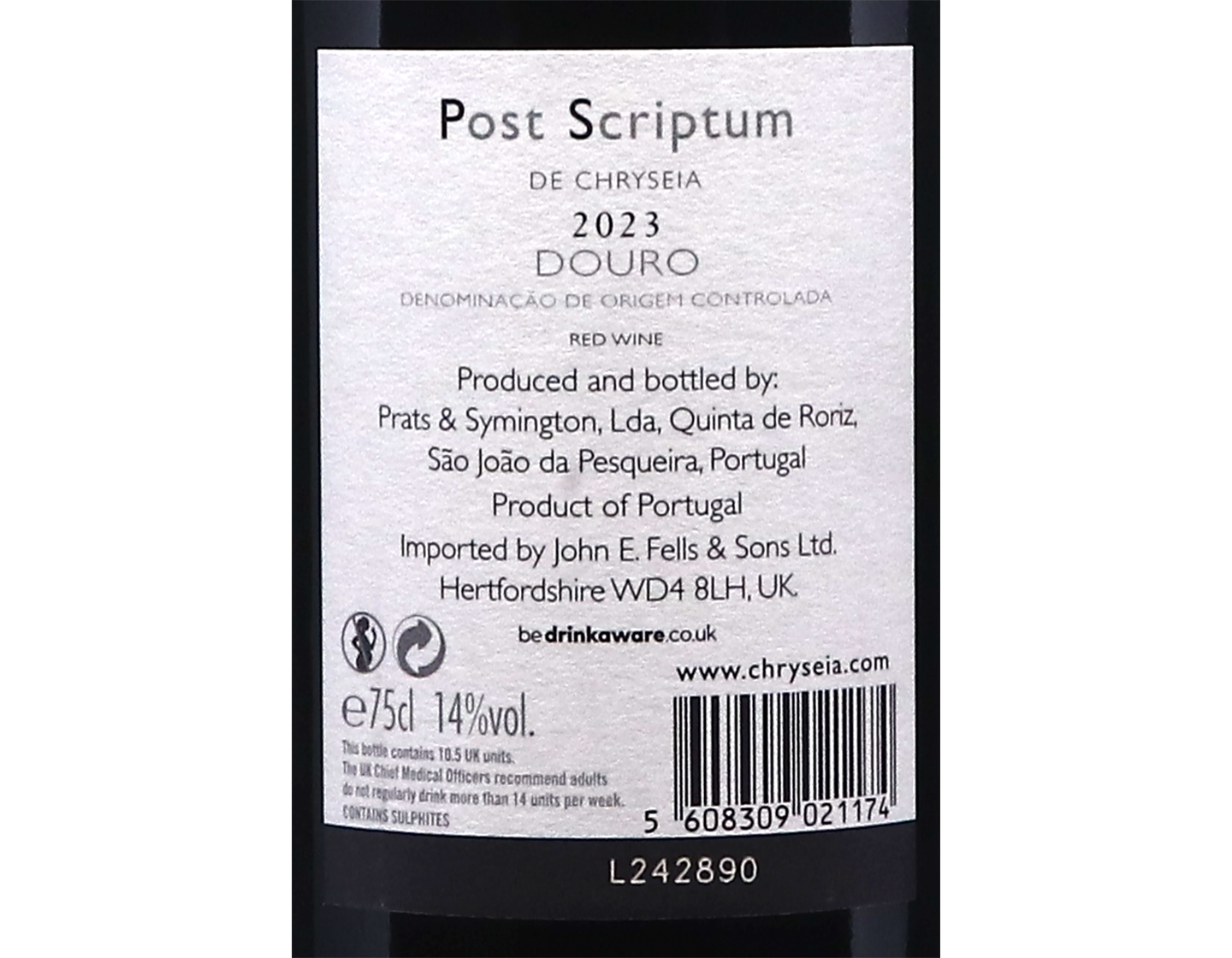 P and S Post Scriptum de Chryseia Douro 2023