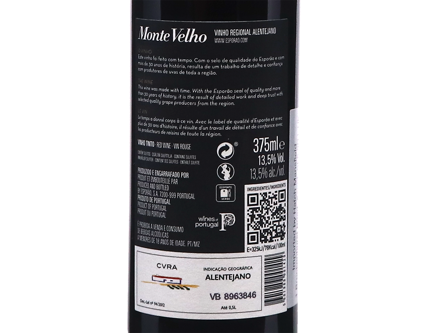 Half bottle of Esporão Monte Velho, Alentejano 2024