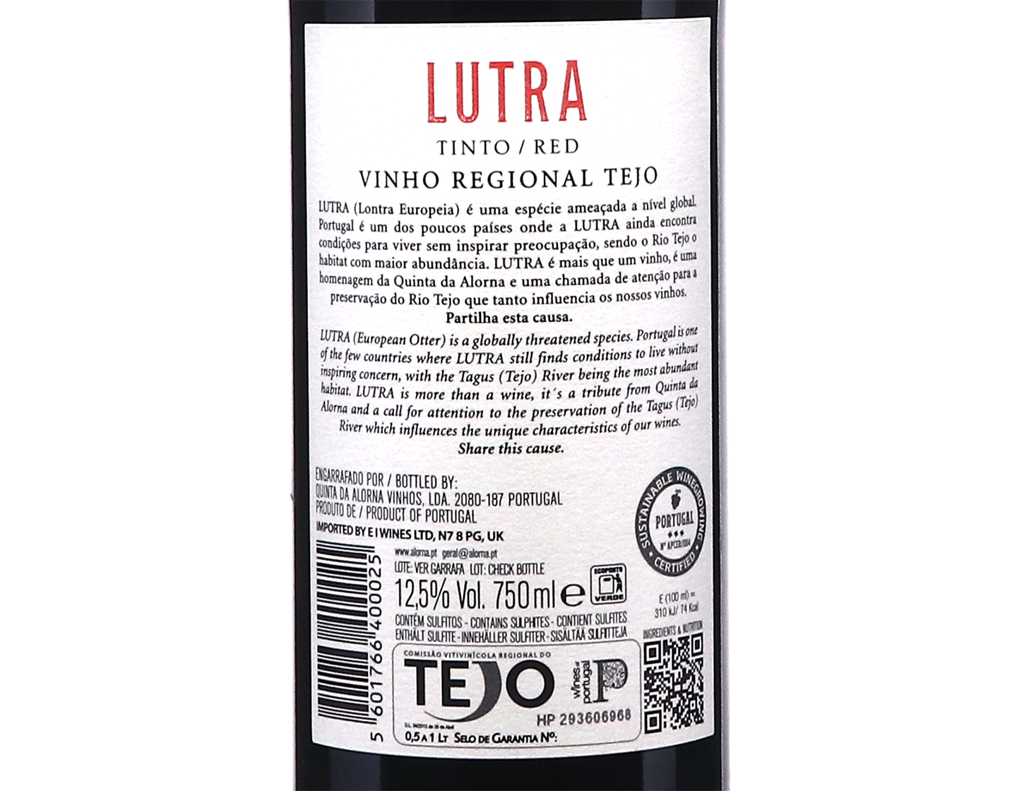 Quinta da Alorna Lutra Tinto 2024 Tejo