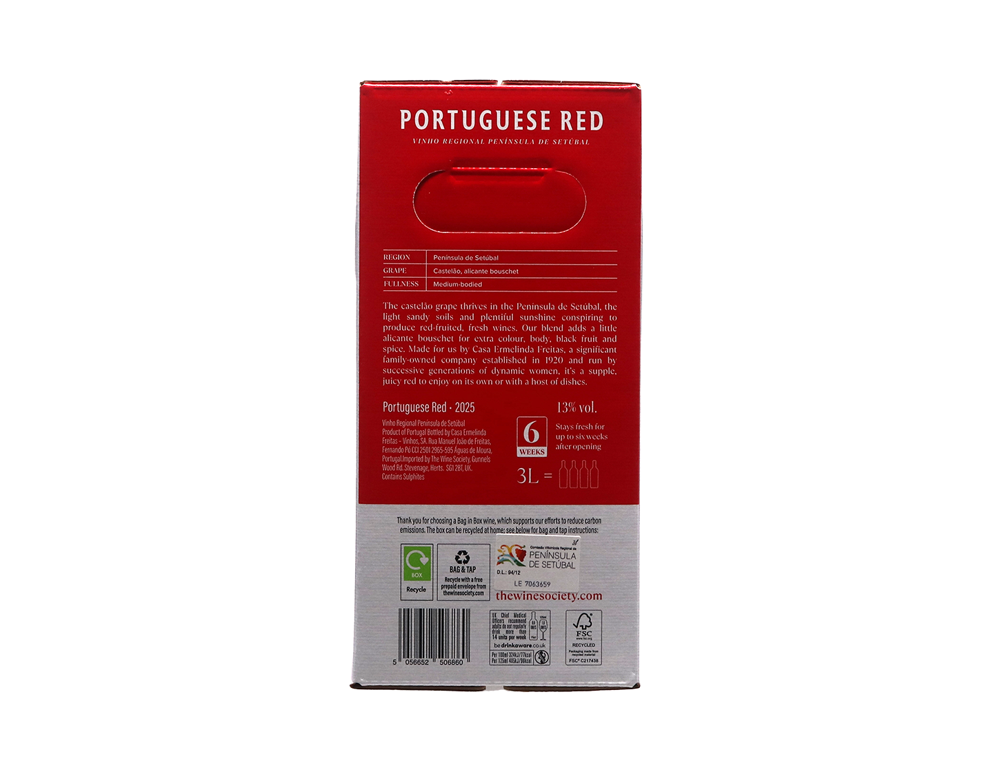 The Society's Portuguese Red, Península de Setúbal 2025 Bag-in-Box (3 litre)