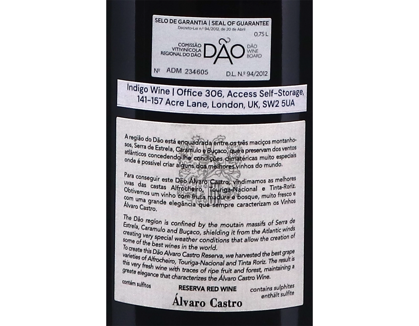 Álvaro Castro Reserva Tinto, Dão 2022