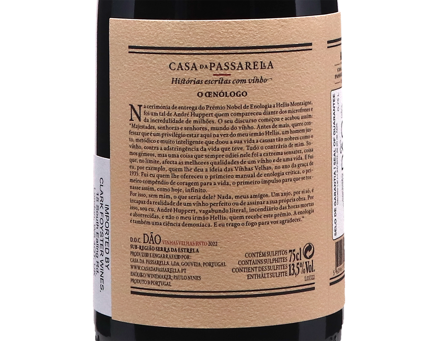 Casa da Passarella O Oenologo Vinhas Velhas Tinto Dao 2022