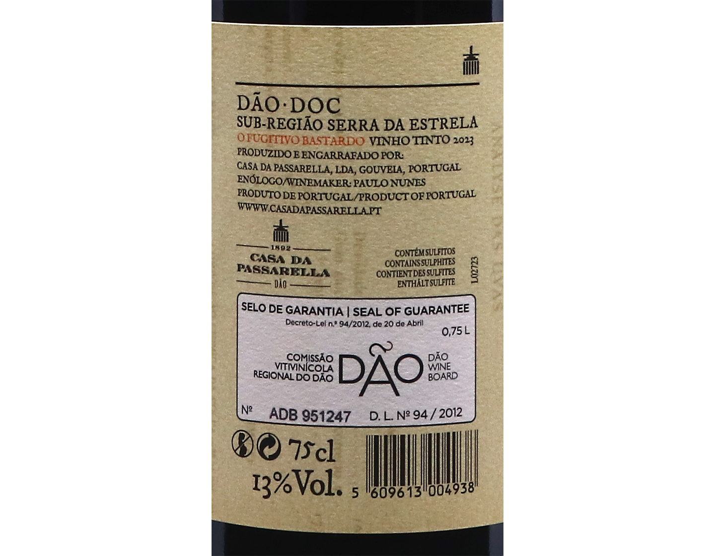 Casa da Passarella O Fugitivo Bastardo Dao 2023