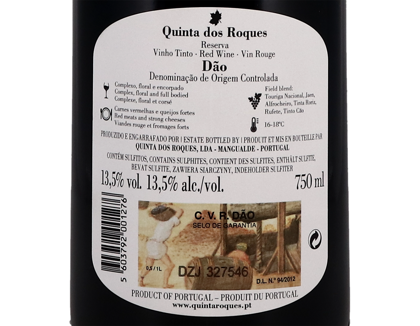 Quinta dos Roques Reserva Dao 2017