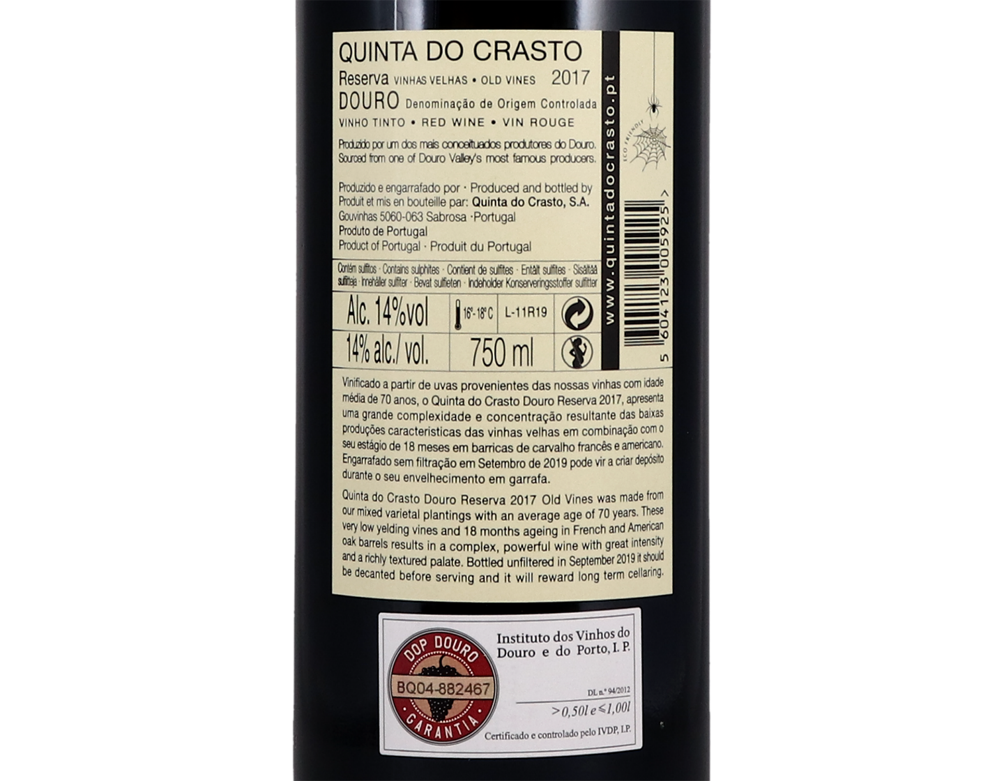 Quinta do Crasto Vinhas Velhas Reserva Douro 2017
