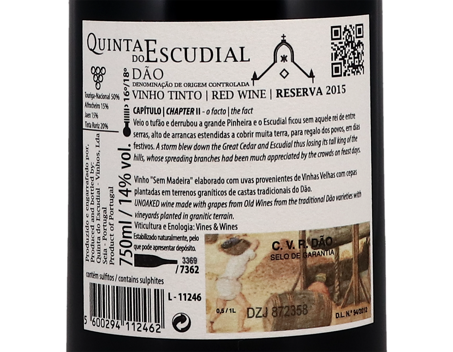 Quinta do Escudial Reserva Dao 2015