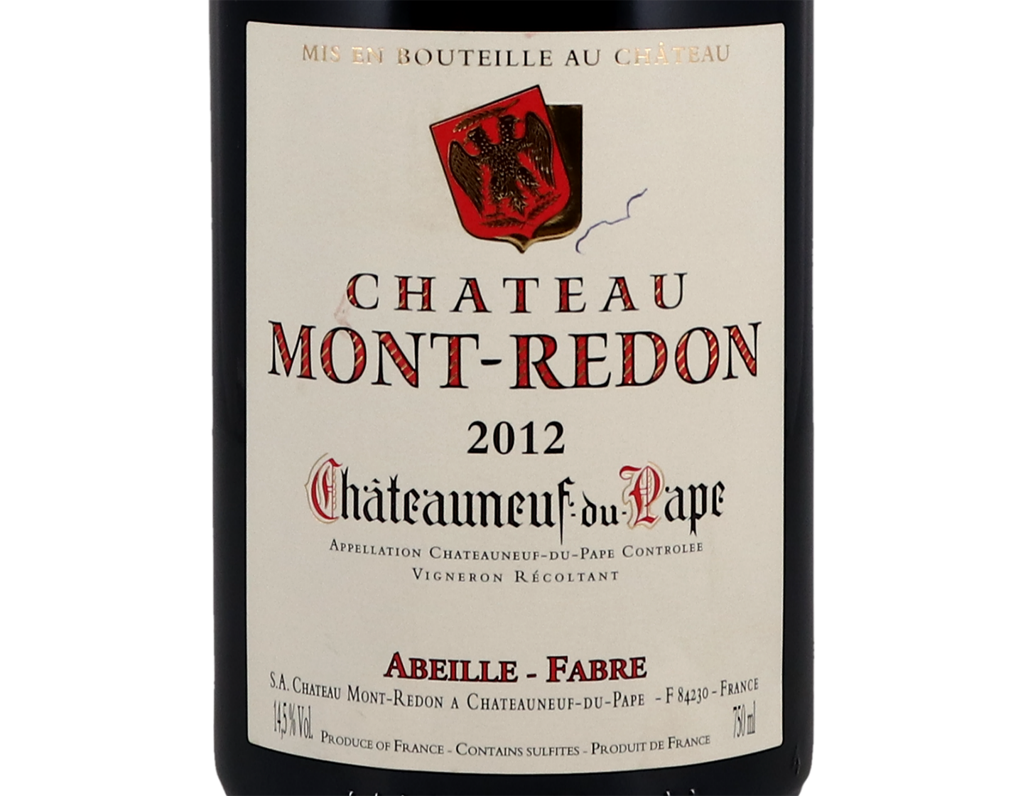 Châteauneuf Château Mont-Redon 2012
