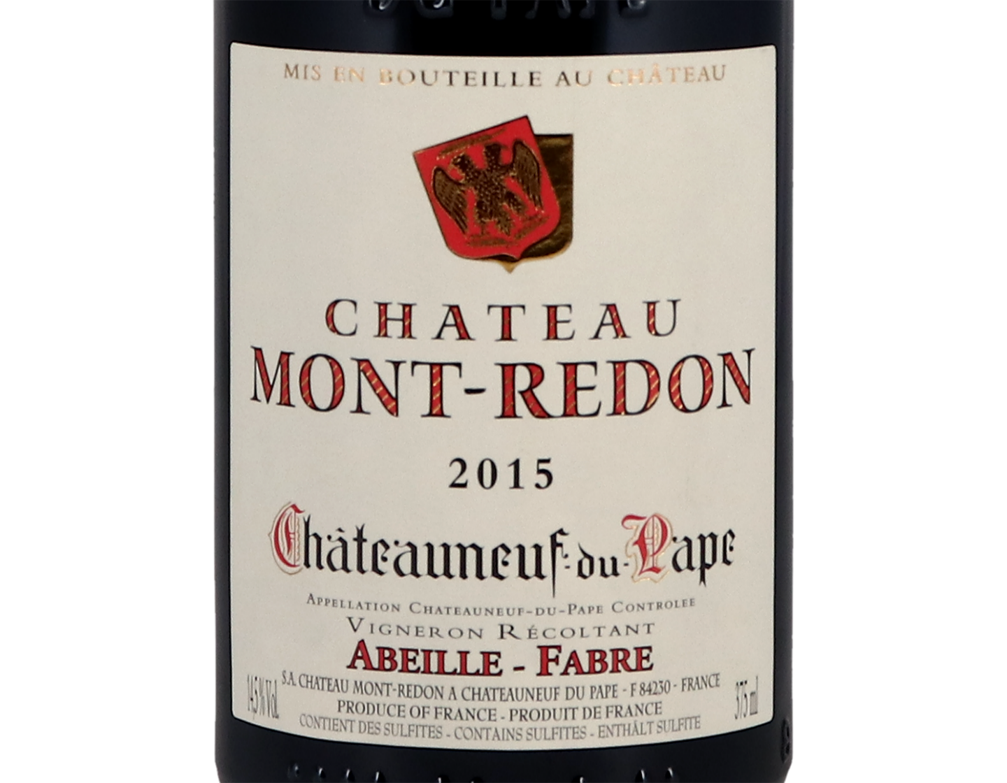 Half bottle of Châteauneuf-du-Pape, Château Mont Redon 2015