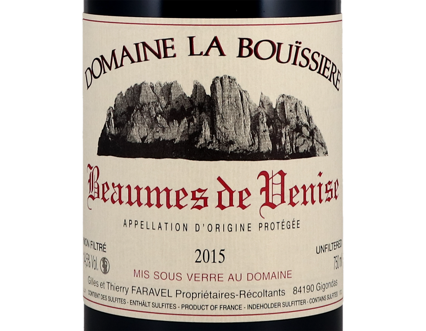 Beaumes de Venise Domaine de Boussiere 2015