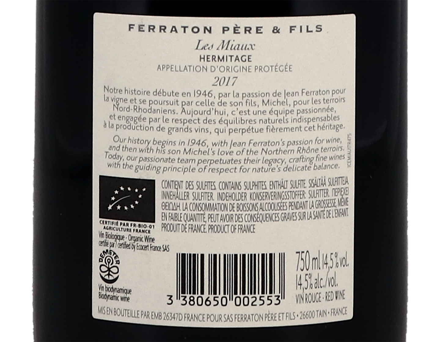 Hermitage les Miaux Ferraton 2017