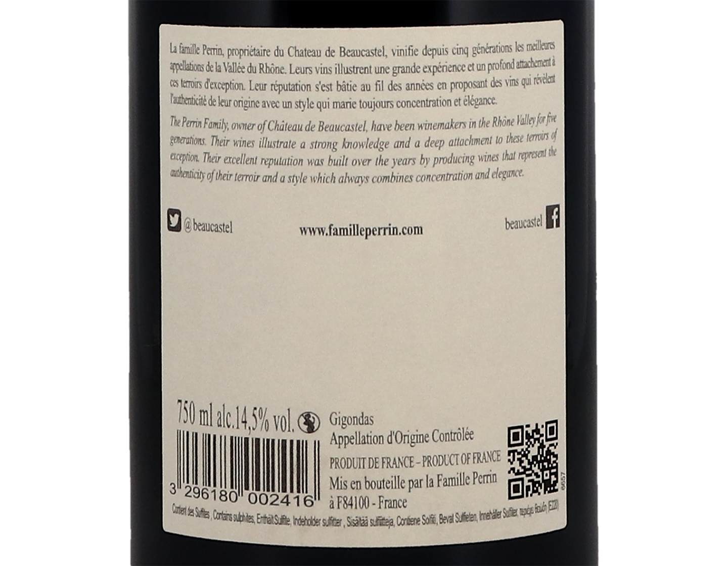 Gigondas l'Argnee Perrin 2017