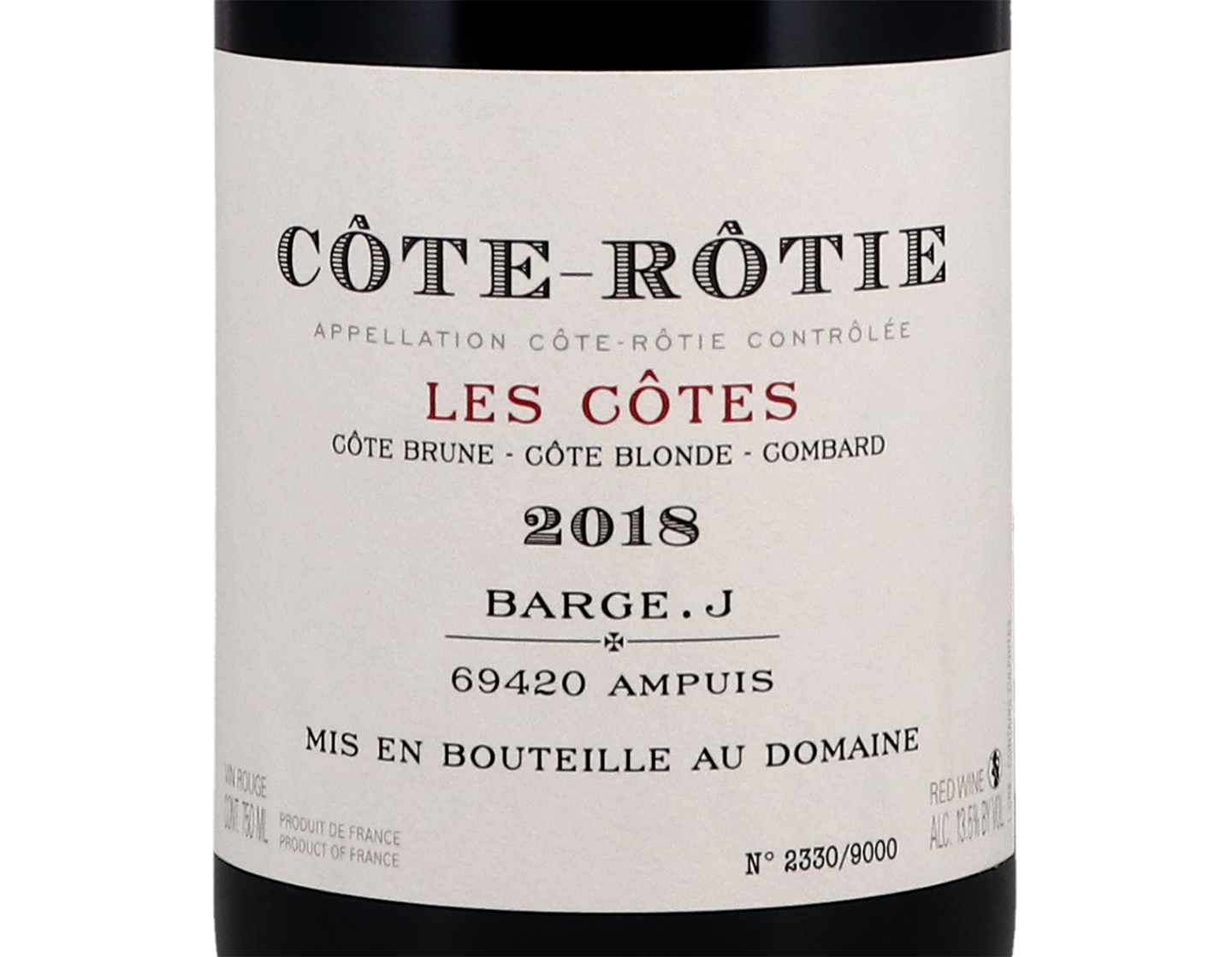 Côte-Rôtie, Domaine Barge 2018