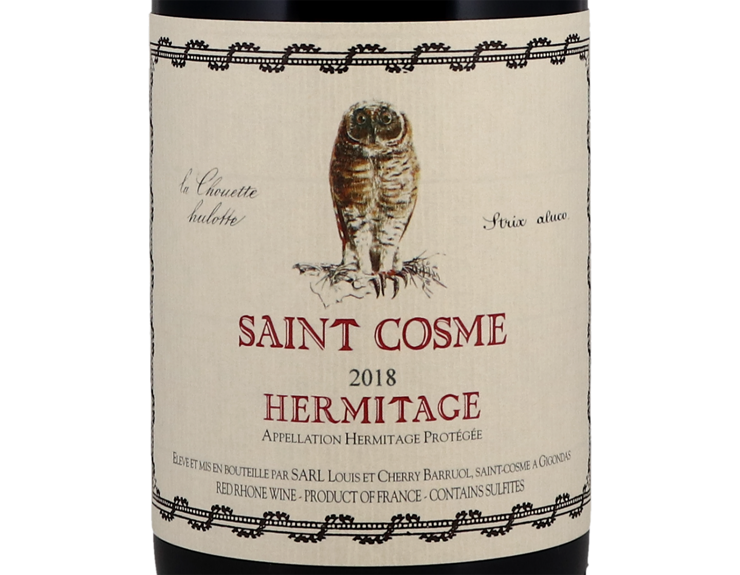 Hermitage Rouge Chateau Saint Cosme 2018