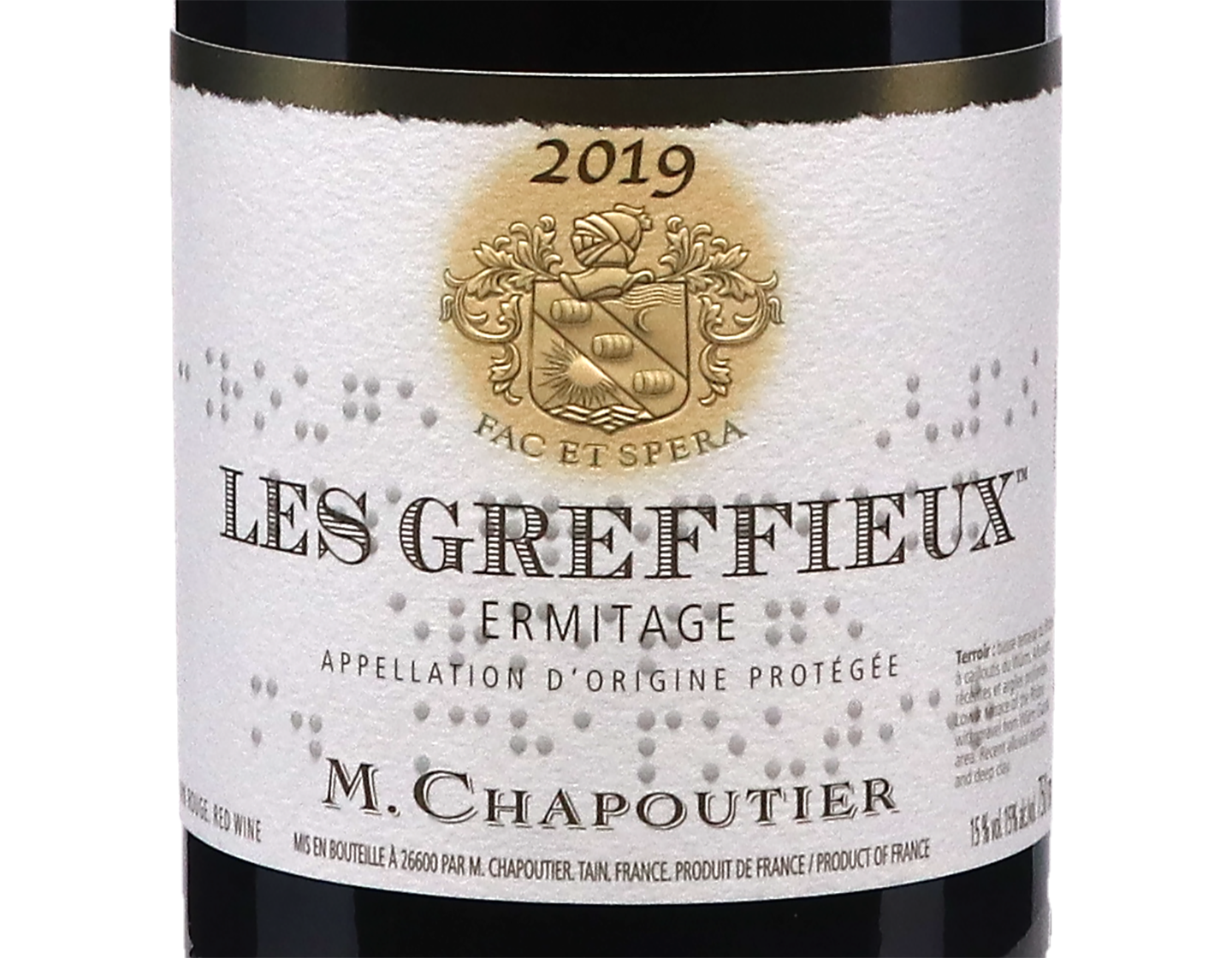 Ermitage Rouge Les Greffieux Chapoutier 2019