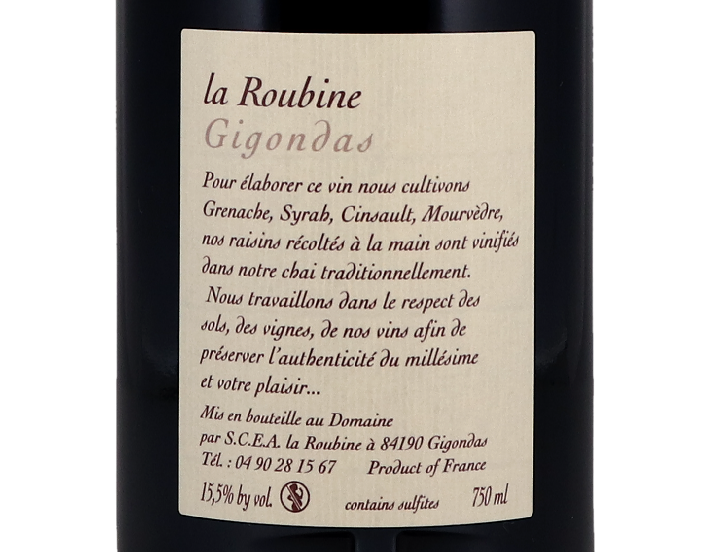 Gigondas, Domaine de la Roubine 2018