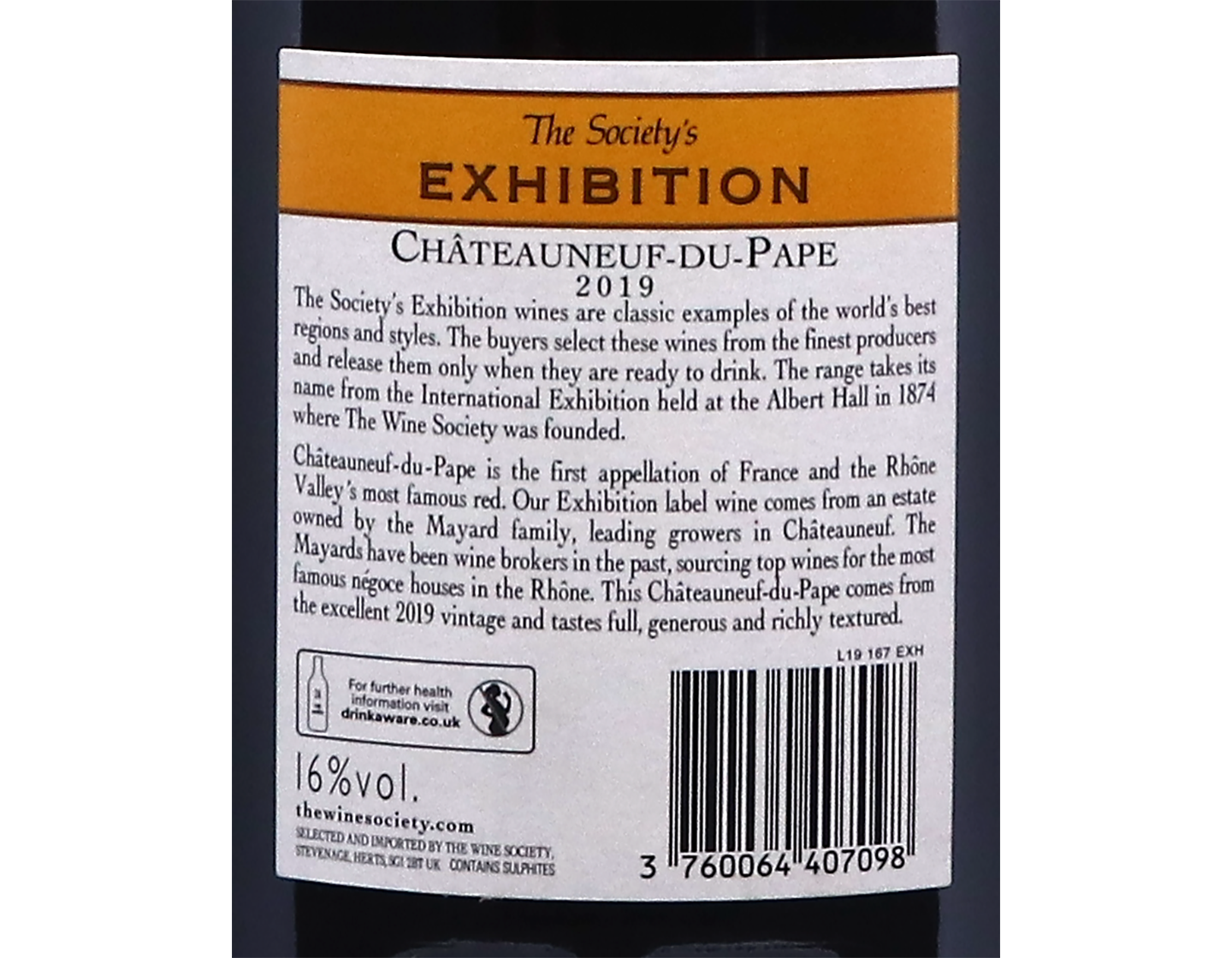 Magnum of The Society's Exhibition Chateauneuf du Pape 2019