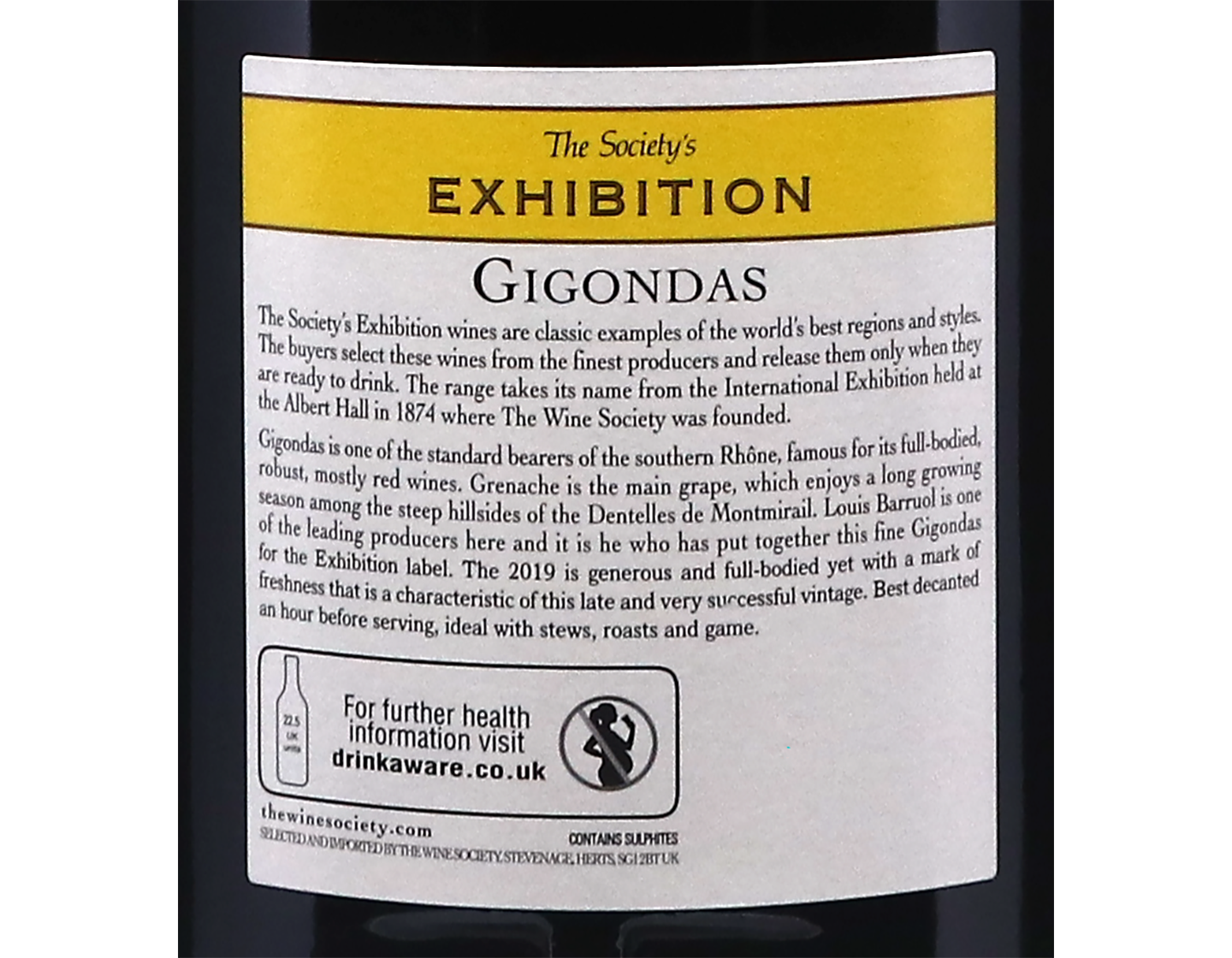 Magnum of The Society's Exhibition Gigondas 2019