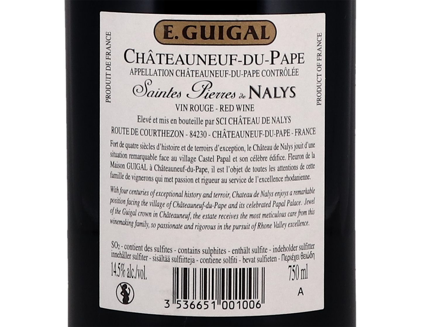 Chateauneuf du Pape Saintes Pierres de Nalys Guigal 2018
